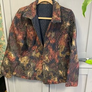 Multicolor Women's Jacket Reversible